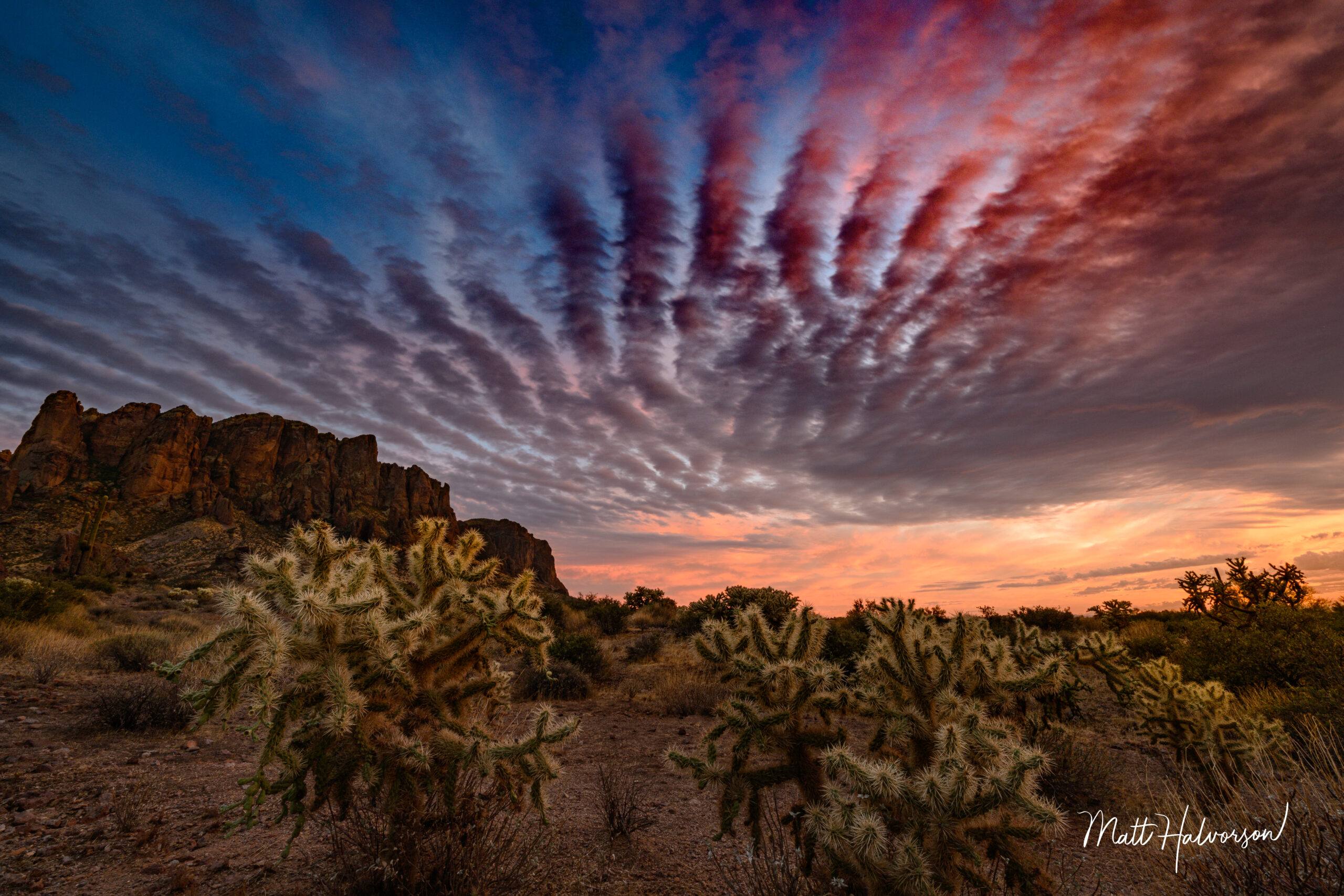 Red, White, Blue over Lost Dutchman